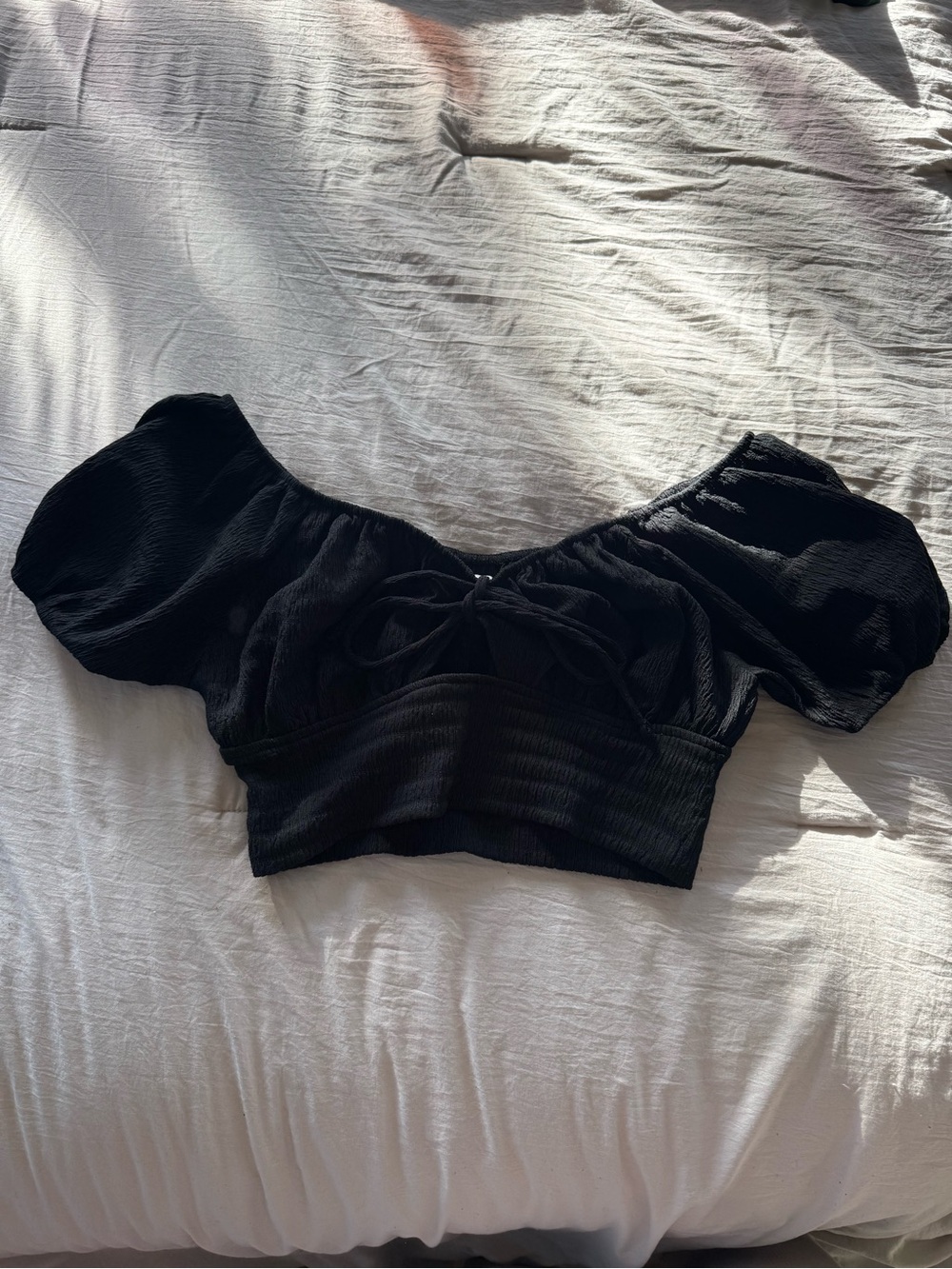 American Eagle Tie Front Top